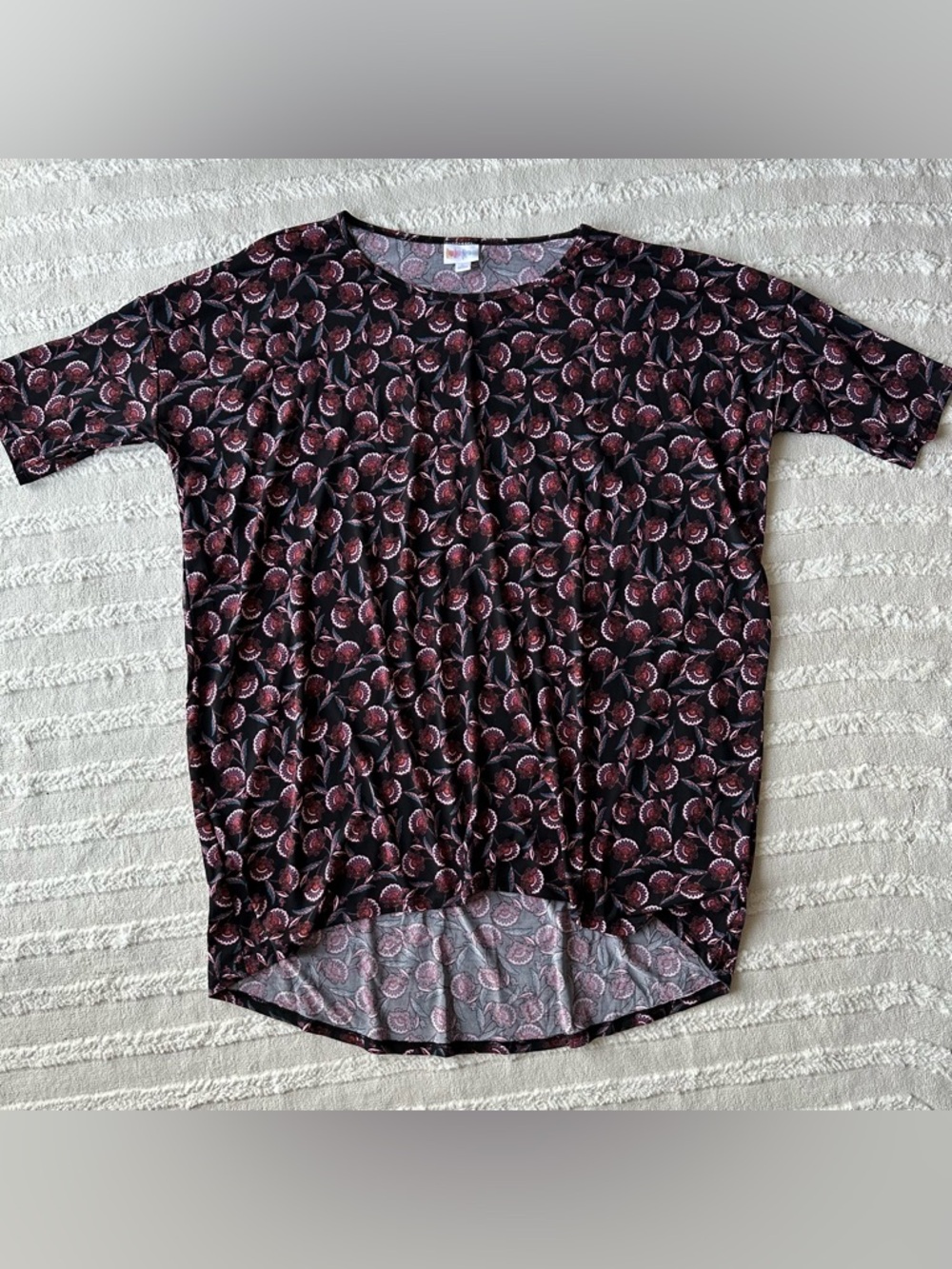 LuLaRoe | Irma Tunic | Black Floral